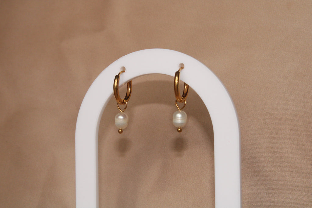 Seraphina Pearl Hoops