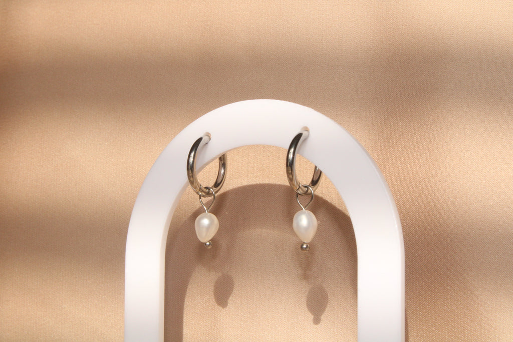 Seraphina Pearl Hoops
